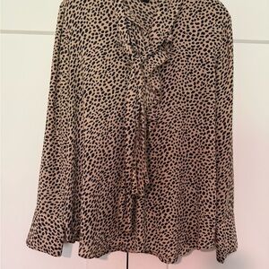 Ann Taylor Animal Print Top